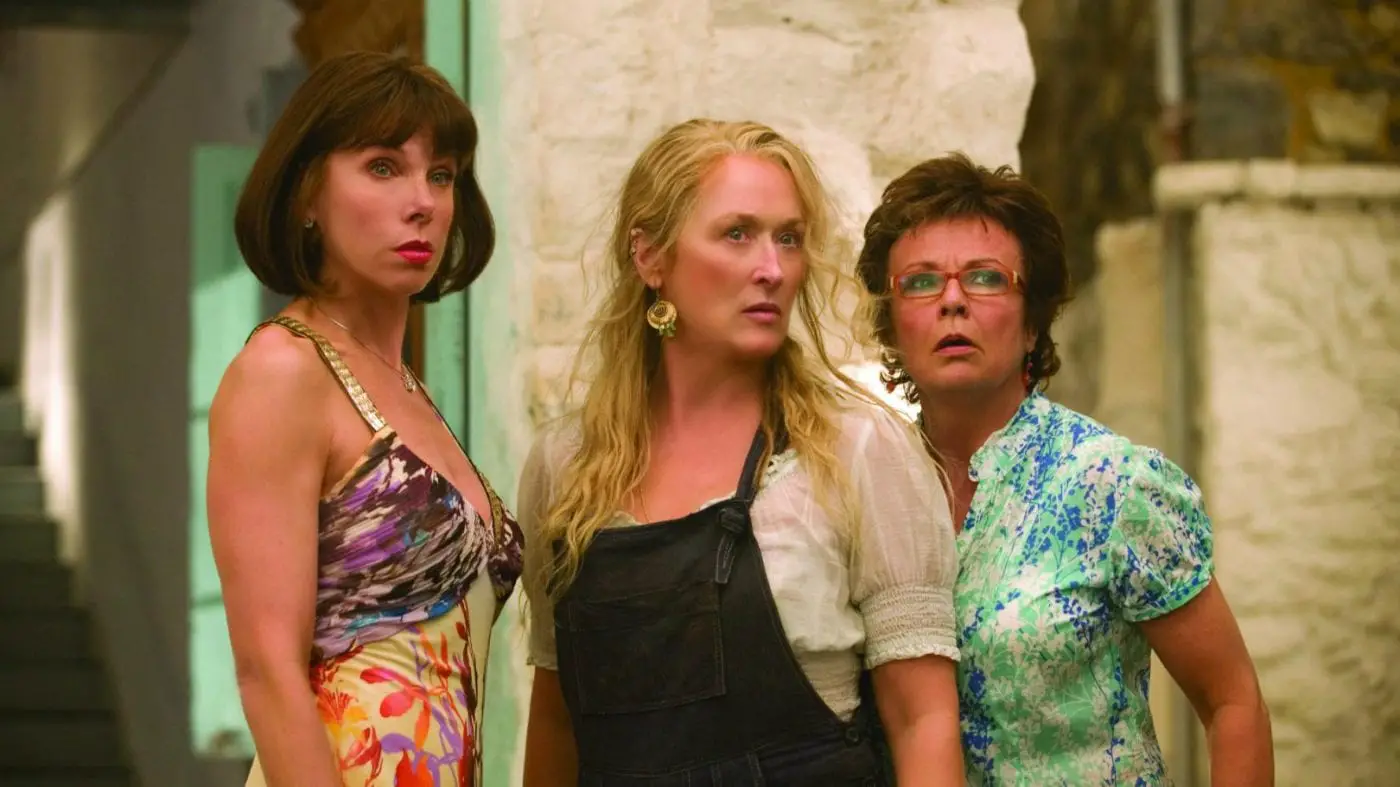 Baranski, Streep and Walters in Mamma Mia!