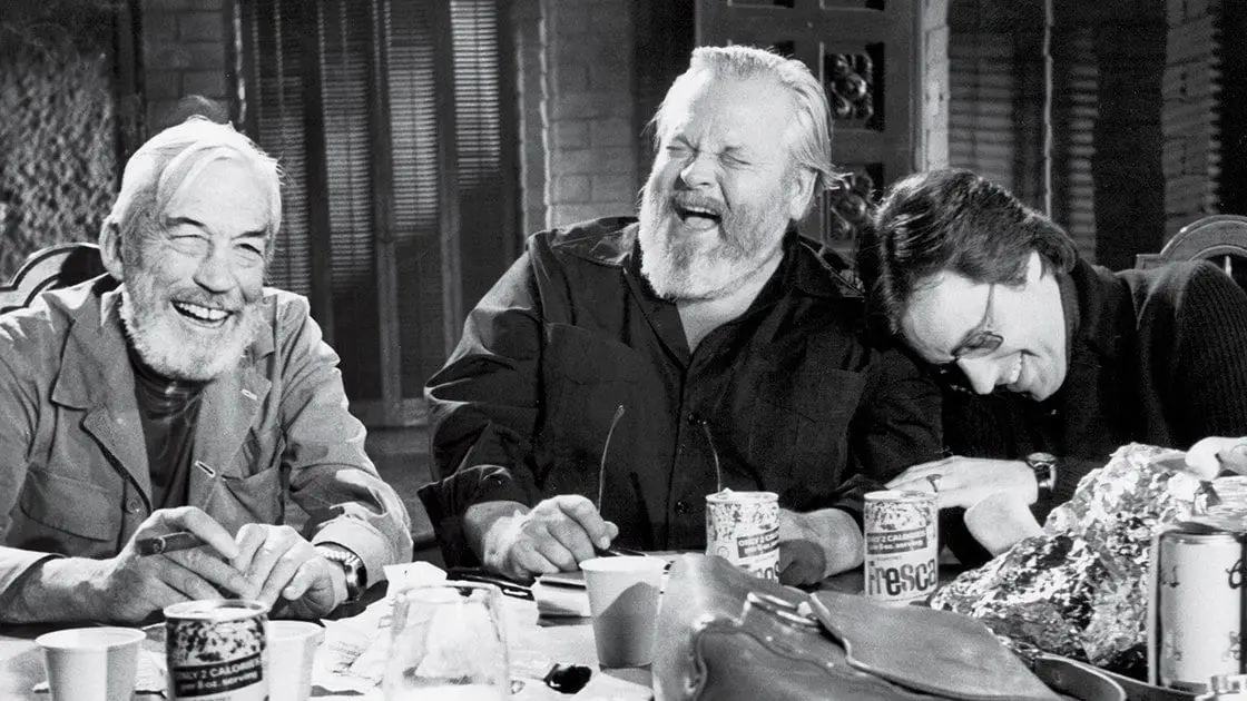 John Huston, Orson Welles, and Peter Bogdanovich
