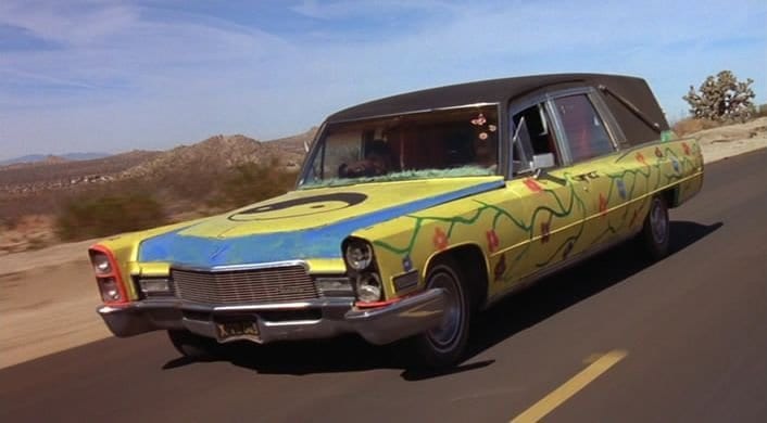 The psychedelic hearse from Grand Theft Parsons