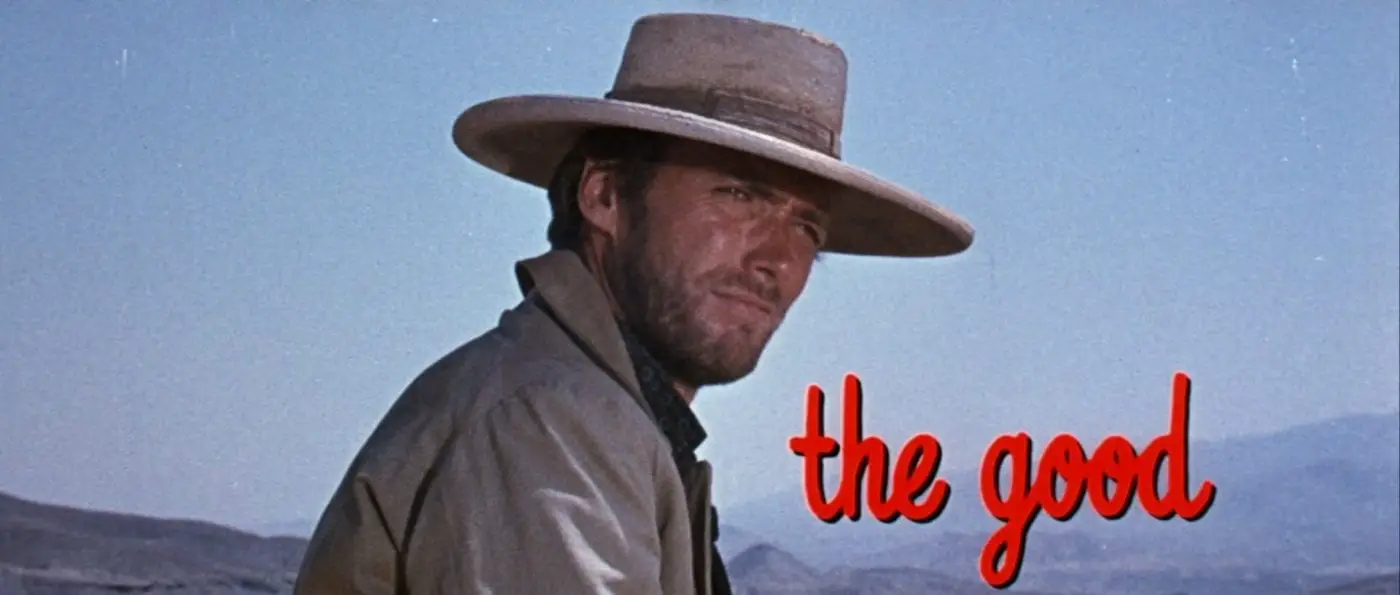 Clint Eastwood as "Blondie" in The Good, the Bad and the Ugly