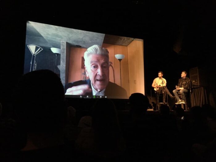 David Lynch on Skype at Festival of Disruption