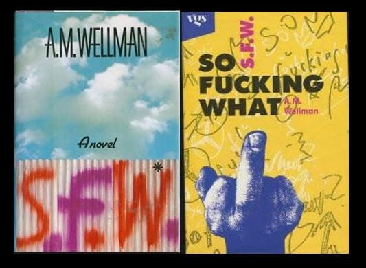 Book covers for novel S.F.W.