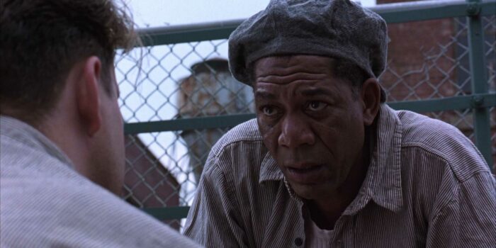 Morgan Freeman in The Shawshank Redemption