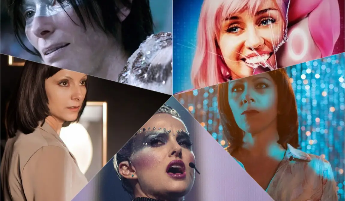 ComCollage of notable female singers in cinema
