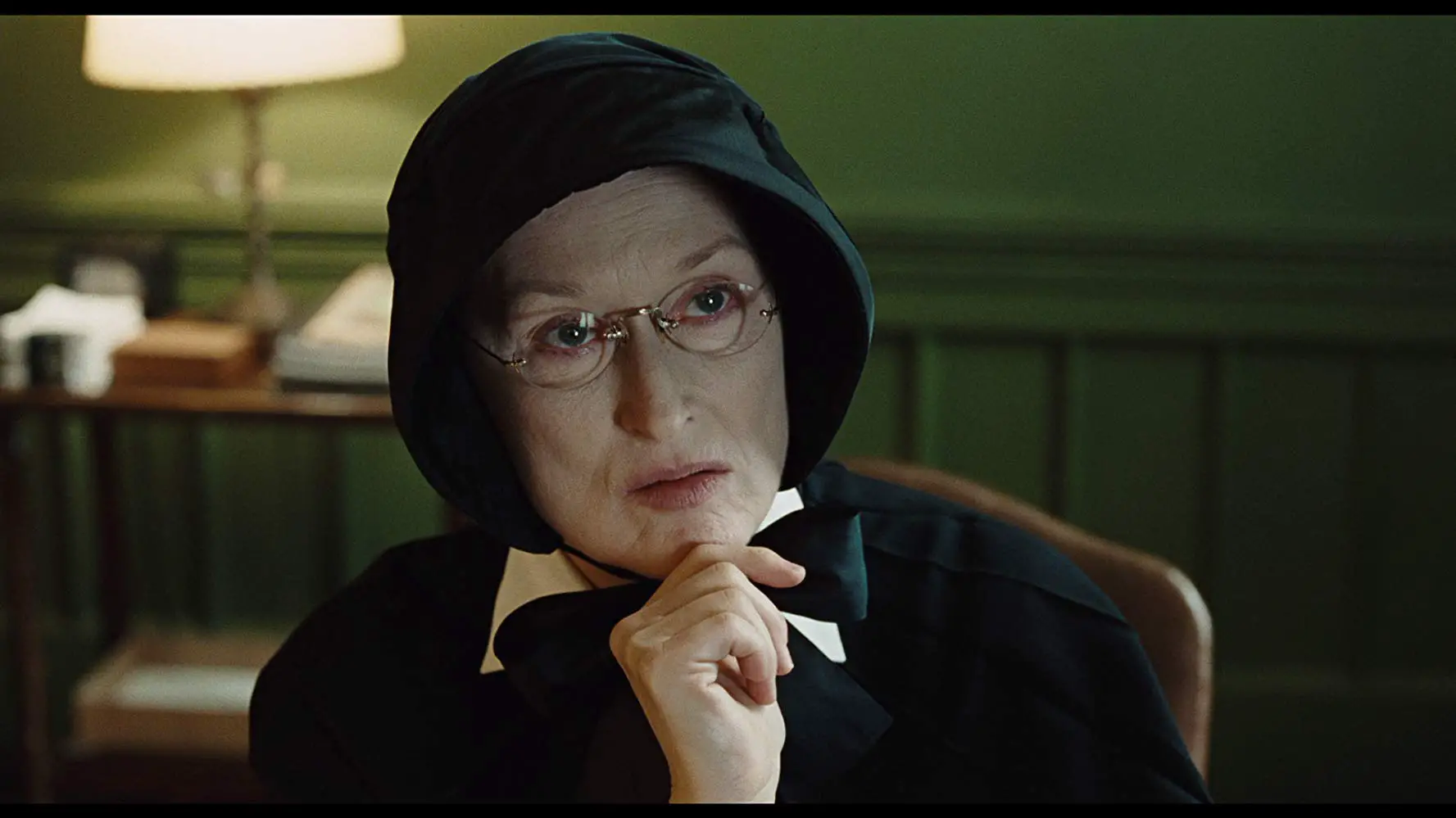 Meryl Streep as Sister Aloysius in the 2008 movie Doubt