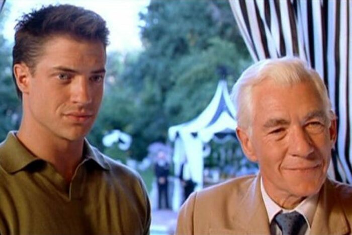Brendan Fraser as Boone and Sir Ian McKellen as James Whale in Gods and Monsters