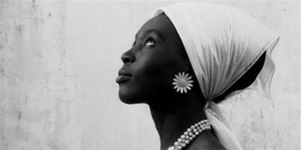 Mbissine Therese Diop, actress in Ousmane Sembene's film La noire de (Black Girl)