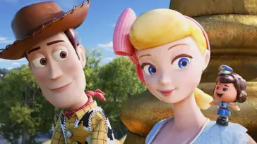 Woody reunites with a rediscovered and independent Bo Peep in "Toy Story 4"