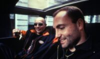 Frank (Kim Bodnia) and Tonny (Mads Mikkelsen) star as Copenhagen drug dealers in Pusher (1996).