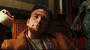 chris evans in rian johnson's knives out