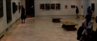 In an early scene from Dressed to Kill, de Palma revisits one of his favorite settings (New York's Metropolitan Museum of Art)