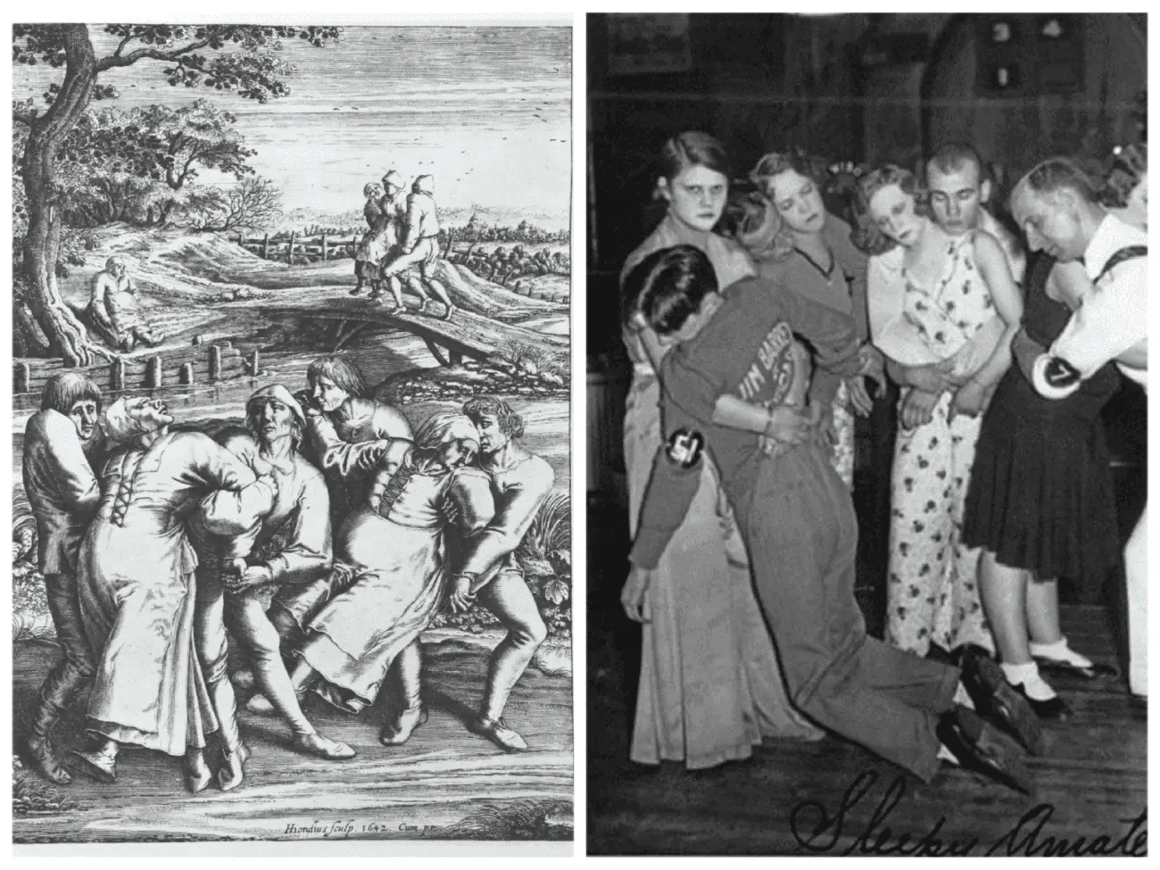 A dancing illness in the early 1600s and a 1930s dance marathon hold surprising similarities