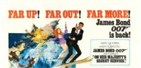 George Lazenby as James Bond is featured in this poster for his first and only Bond film, "On Her Majesty's Secret Service"
