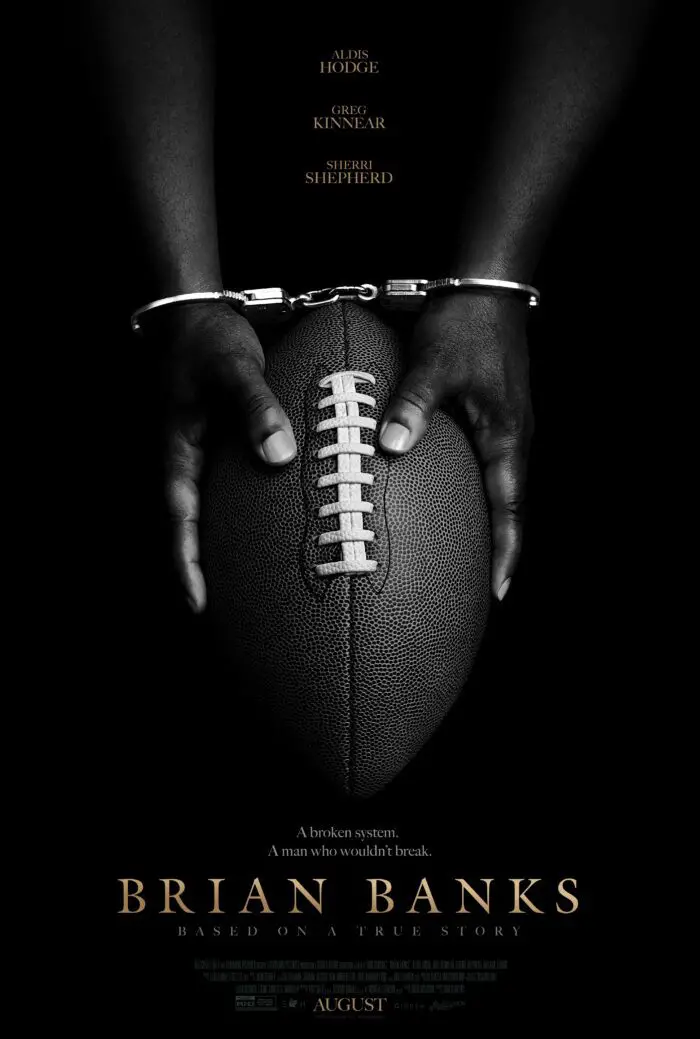 The poster for director Tom Shadyac's inspiring "Brian Banks"