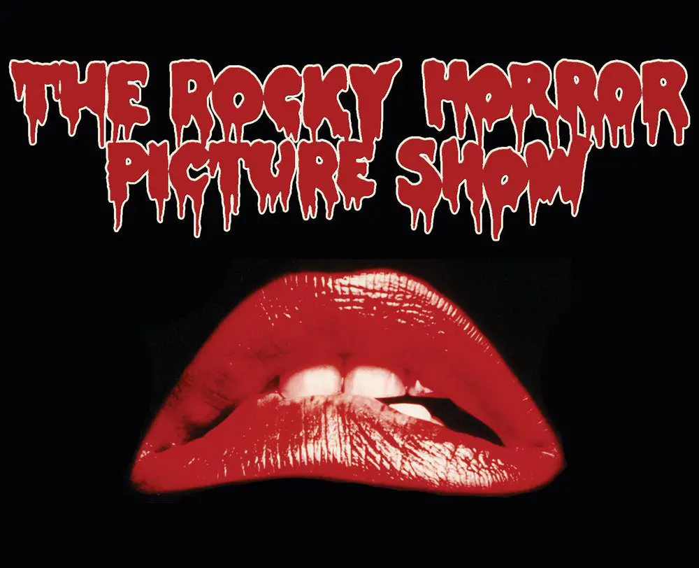 Red lips from the opening sequence of The Rocky Horror Picture Show