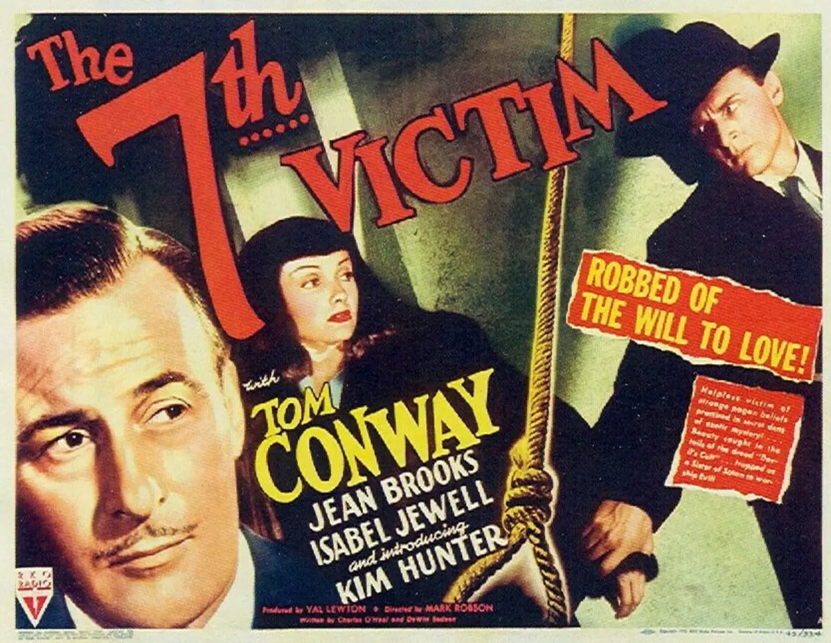Movie poster: a noose hangs down the middle; behind it a man and woman hold hands; on the left, close-up of another man 