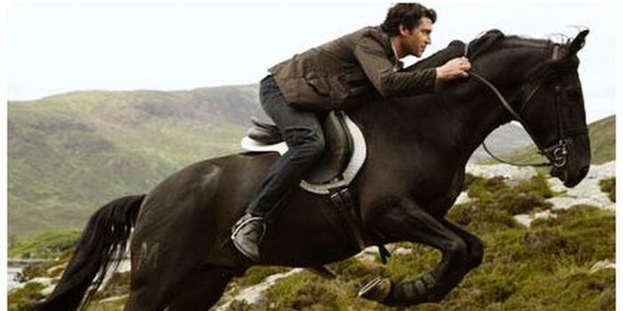 Tom Patrick Dempsey Riding Horse In Made of Honor