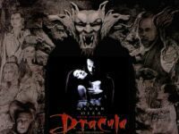 Dracula (Gary Oldman) holds Mina Harker (Winona Ryder) on the poster for Bram Stoker's Dracula