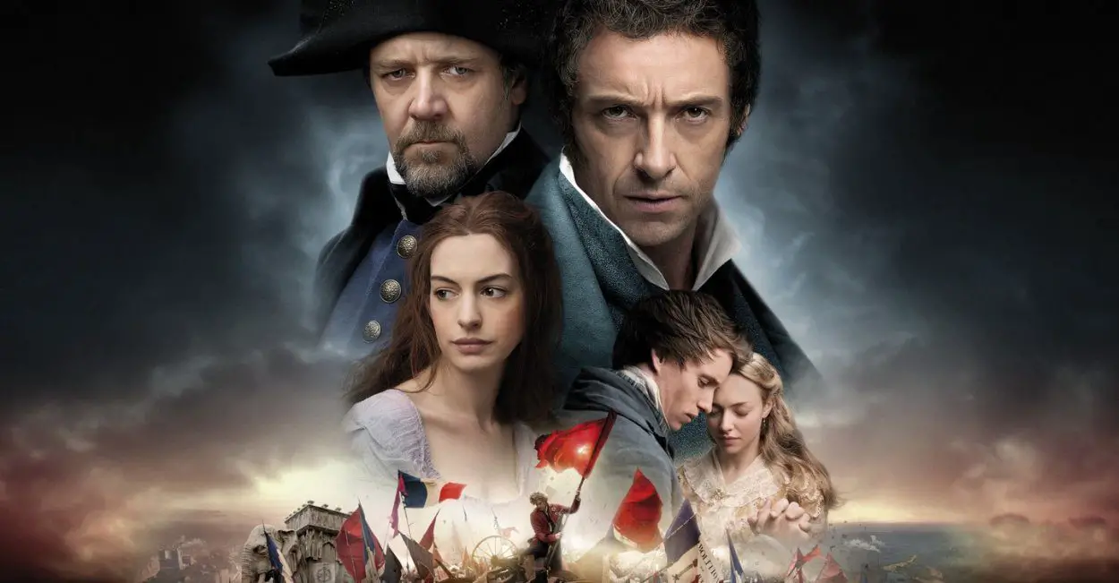 Montage of the characters in Les Miserables