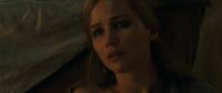 Jennifer Lawrence as mother with a concerned expression
