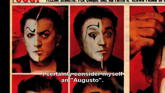 fellini considers himself an Augusto clown