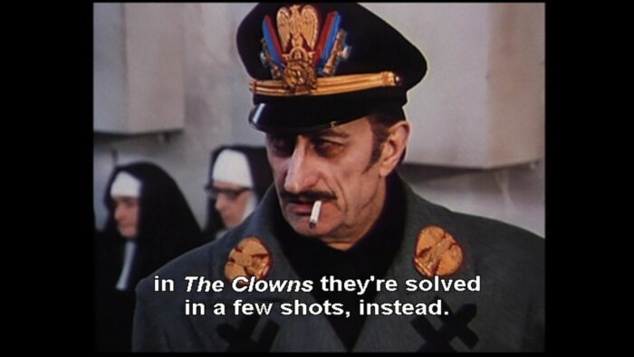 i clowns compared to other fellini films