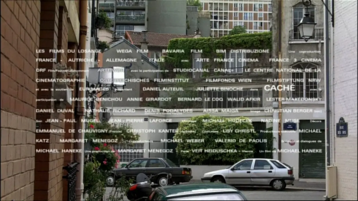 The opening shot of a Parisian street in Michael Haneke's Caché