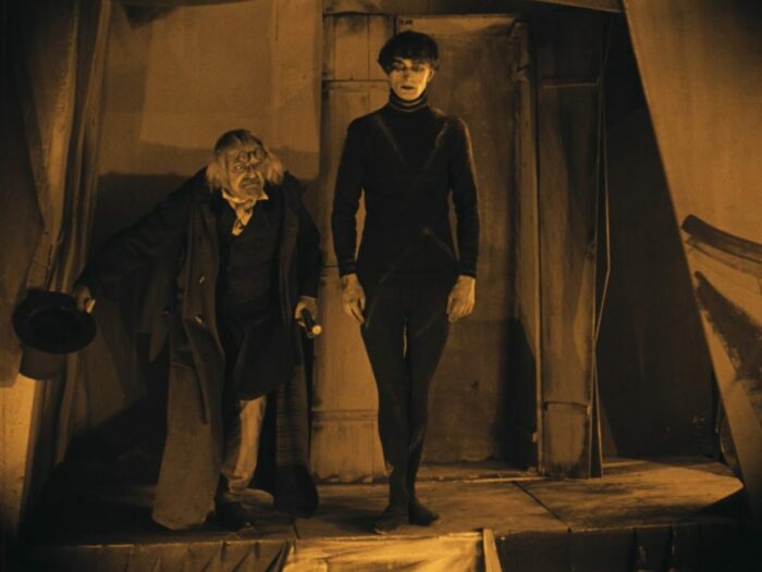 Dr. Caligari presenting Cesare
