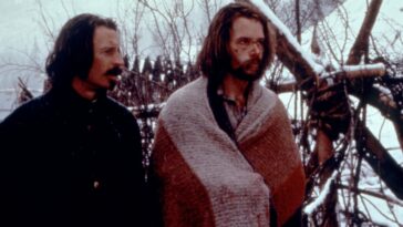 Guy Pearce and Robert Carlyle in the American wilderness in Ravenous