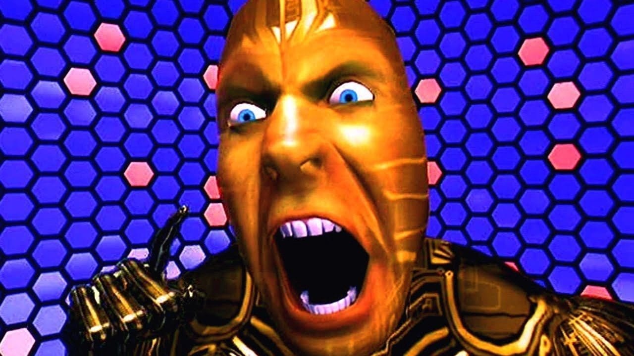 The VR representation of The Lawnmower Man