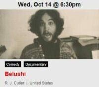 "Belushi" is scheduled drive-in offering of the 56th Chicago International Film Festival