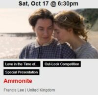 "Ammonite" is scheduled drive-in offering of the 56th Chicago International Film Festival
