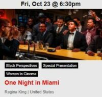 "One Night in Miami" is scheduled drive-in offering of the 56th Chicago International Film Festival