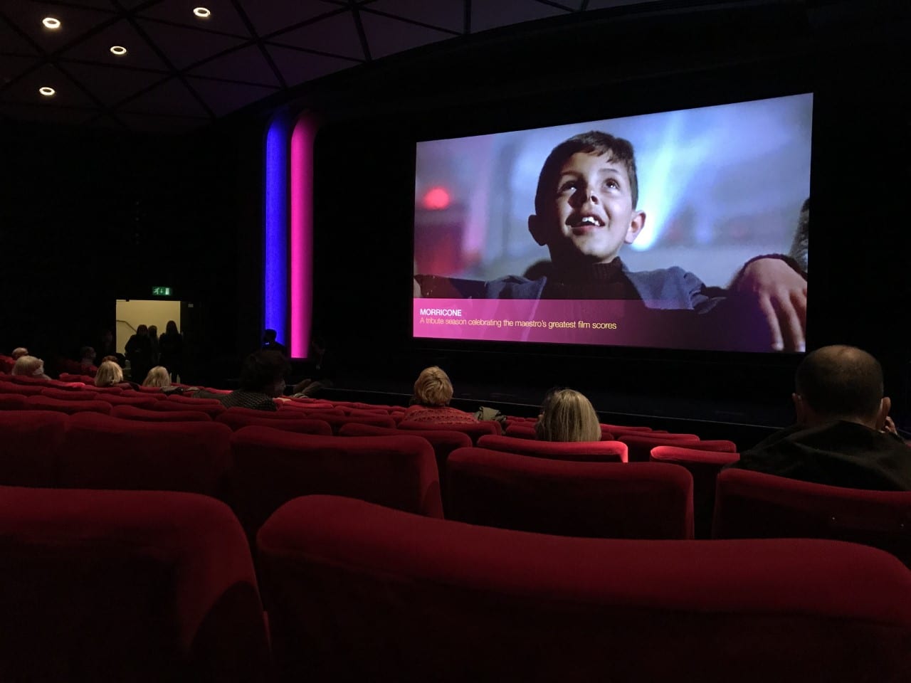 Photo taken by author of the socially distanced screening of Undine at the BFI Southbank
