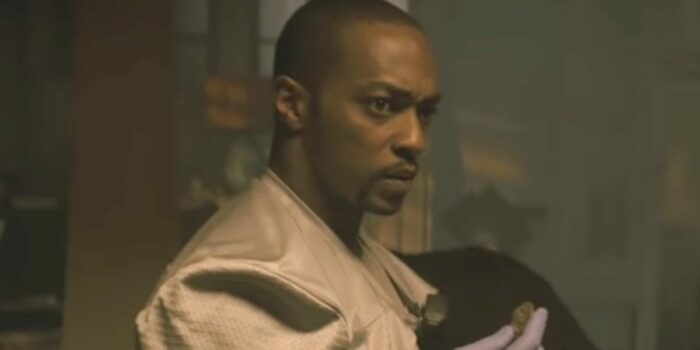 Anthony Mackie in Synchronic. He's holding a strange rock.