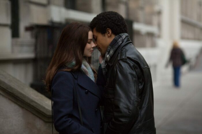 Barry and Charlotte share a kiss on the street.