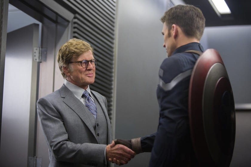 Robert Redford played the hero in the 1970s, the villain in Captain America: The Winter Soldier.