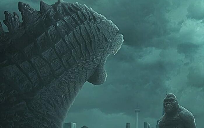 Godzilla faces down Kong...