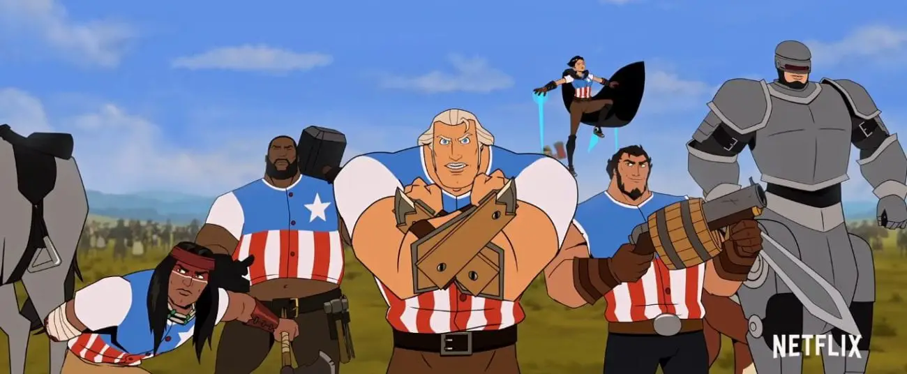 George Washington and his rebels getting ready for battle