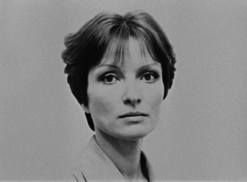 A portrait of Larisa Shepitko, director of The Ascent, gazing at the camera.