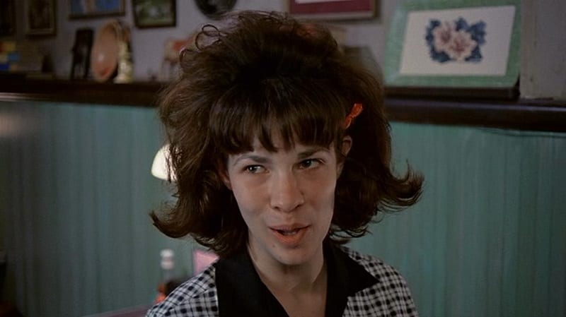 In this image from Dogfight, Rose Feeney (Lili Taylor) is depicted in close-up.