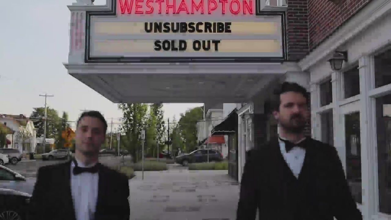 Eric and Christian Outside The Sold Out Movie Theater