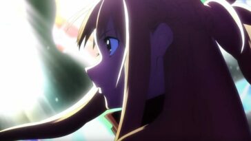The silhouette of an animated girl staring off in the distance (Asuna from Sword Art Online)