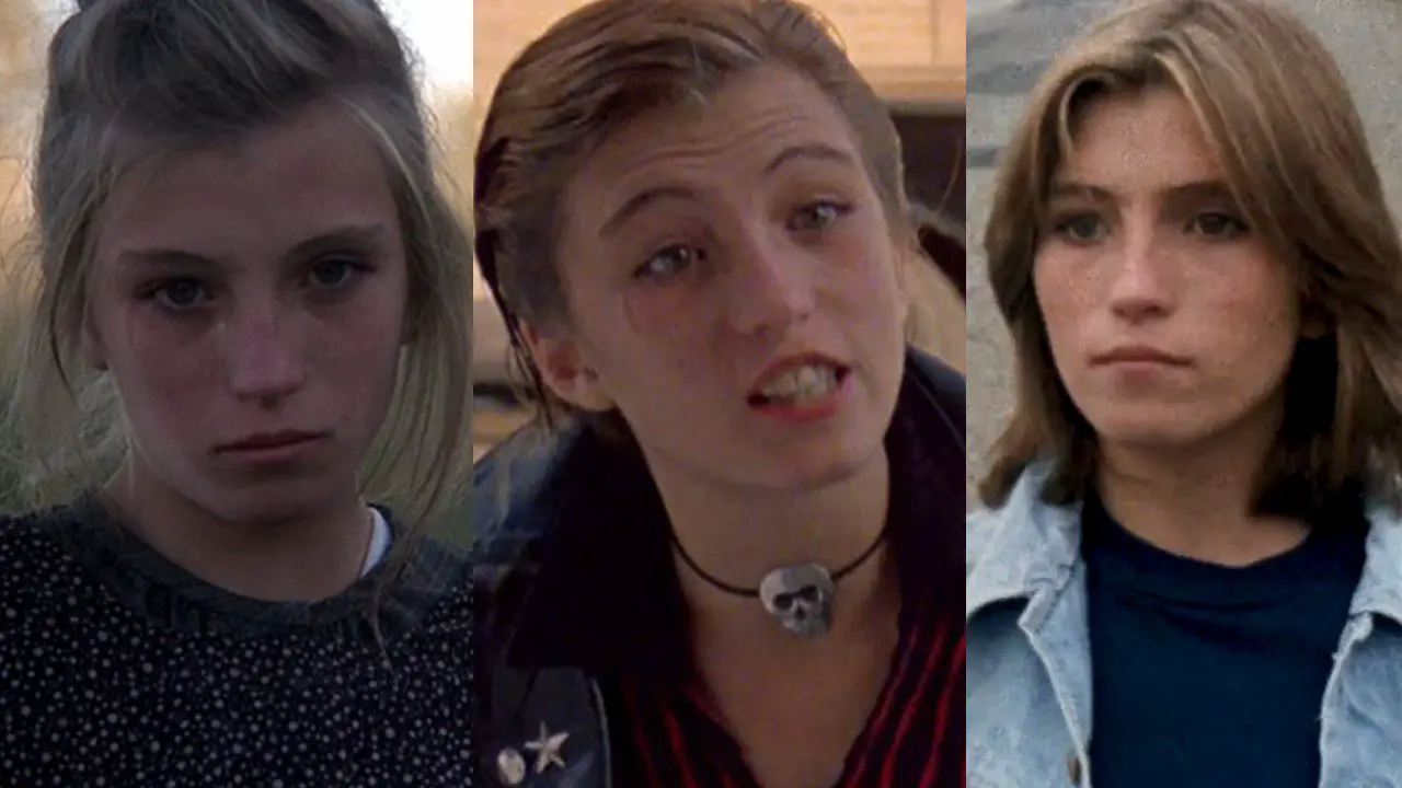 Linda Manz in Days of Heaven (1978), The Wanderers (1979), and Out of the Blue (1980)