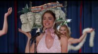 Denise Richards in Drop Dead Gorgeous, wearing a paper-mache replica of Mount Rushmore during a pageant performance.
