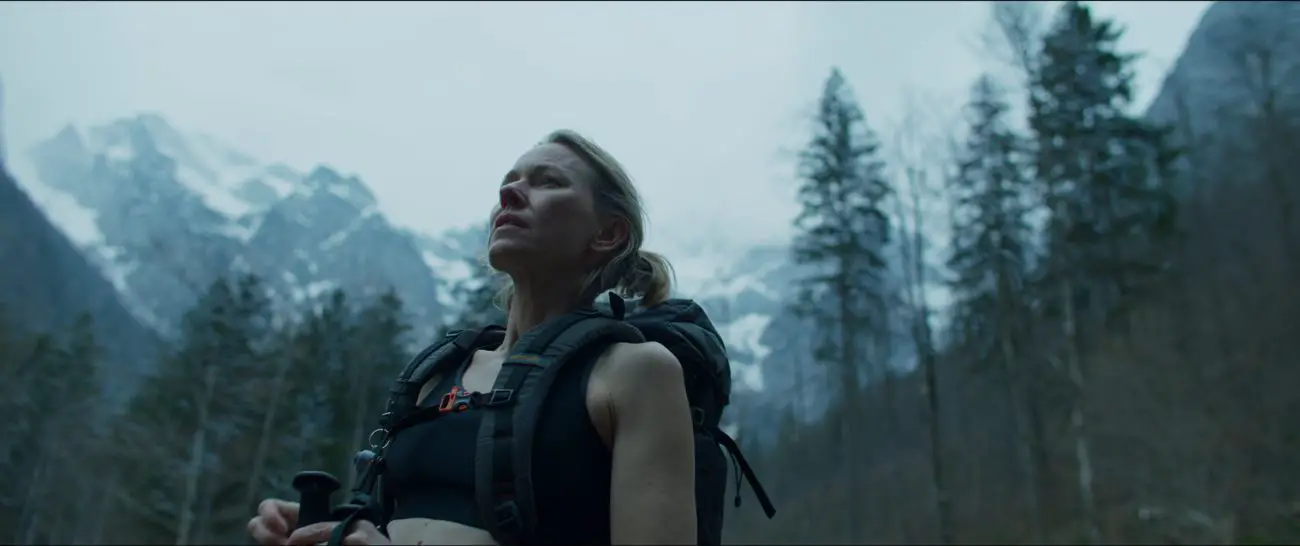 Image from The Infinite Storm: Naomi Watts as Pam Bales in the White Mountains.