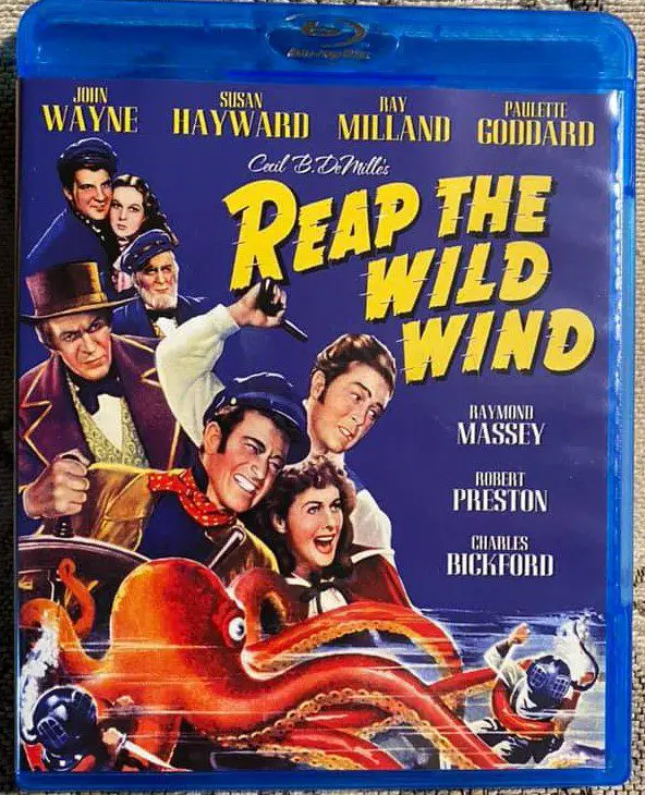 Bluray case of the film Reap The Wild Wind