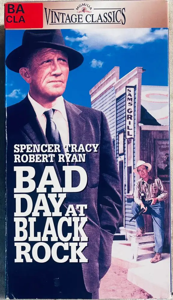 VHS tape of Bad day At Black Rock with Spencer Tracey