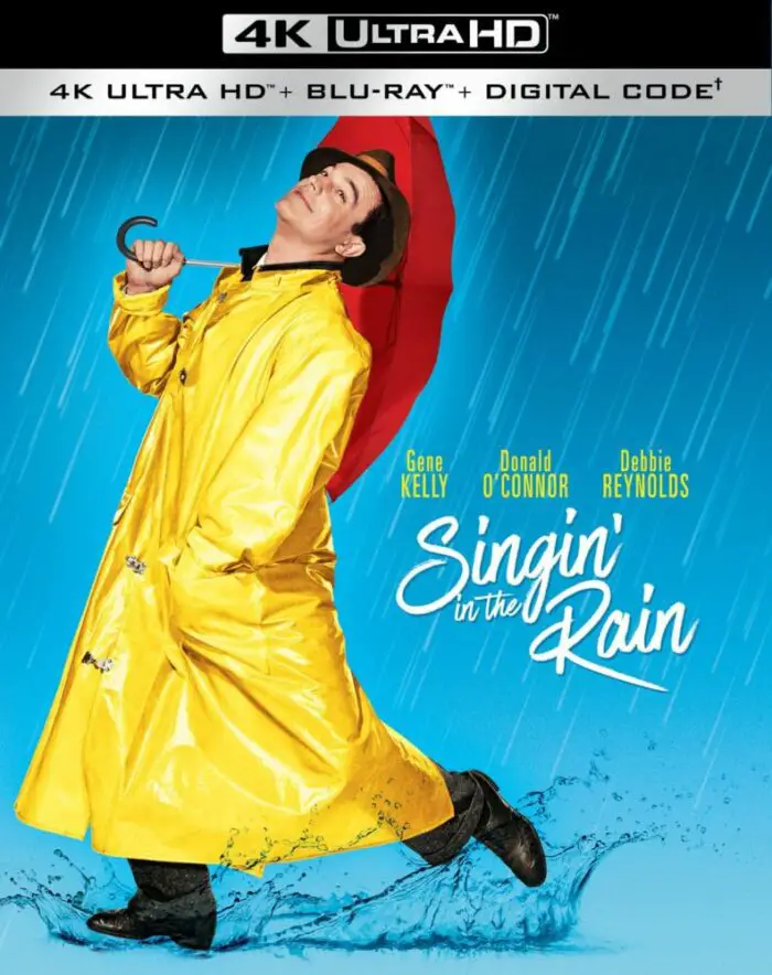 The front cover of the Singin' in the Rain 4K edition