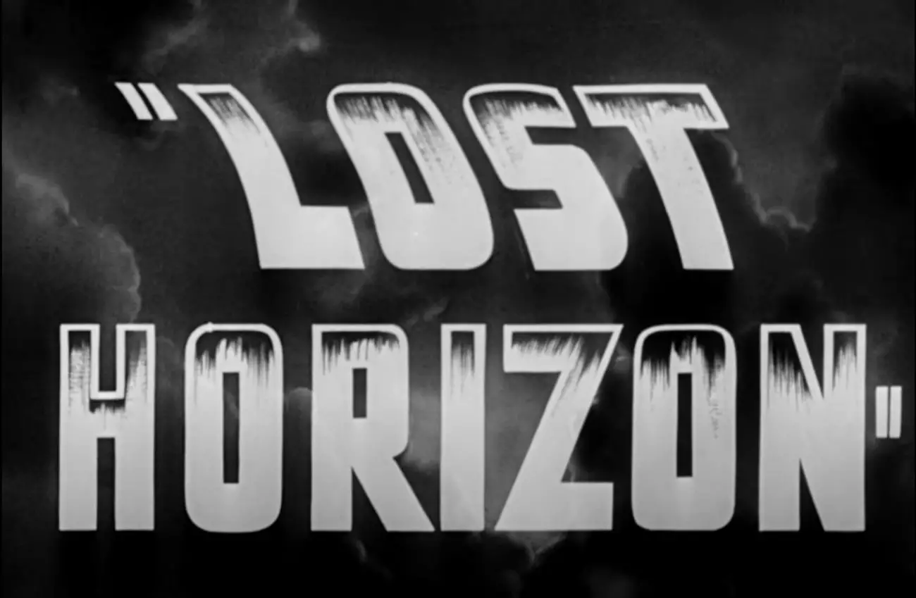 Title card for the 1937 film Lost Horizon